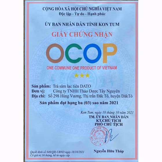 Trà sâm lạc tiên DATO