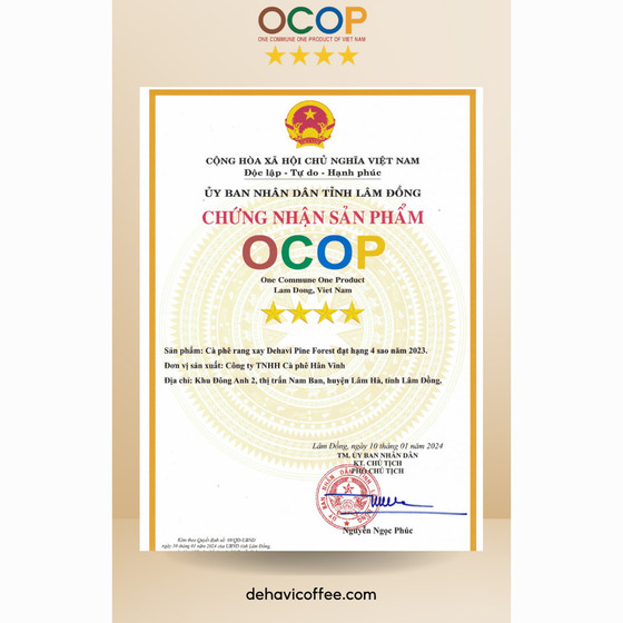 Cà-phê pha phin Dehavi Pine Forest