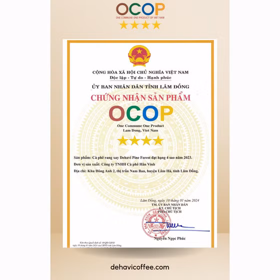 Cà-phê pha phin Dehavi Pine Forest