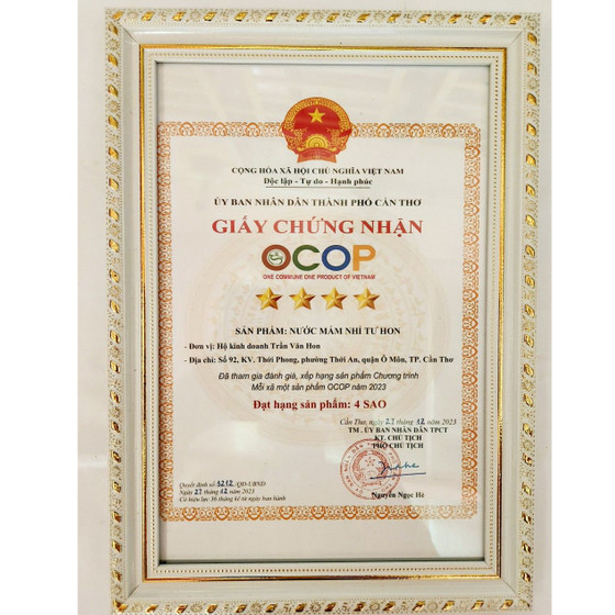 Nước mắm nhỉ Tư Hon