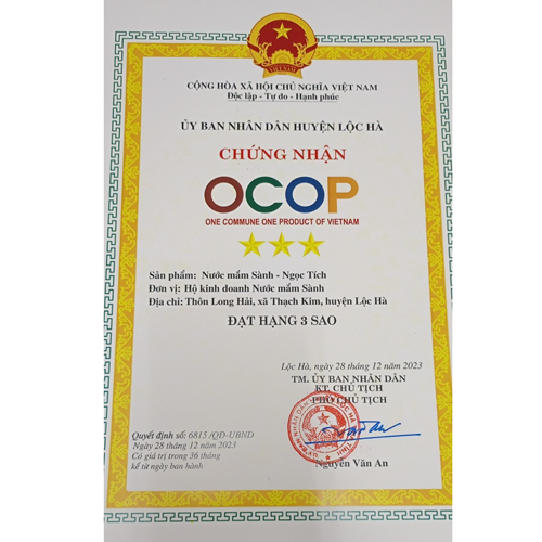 Nước mắm Sành-Ngọc Tích