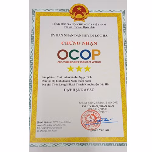Nước mắm Sành-Ngọc Tích