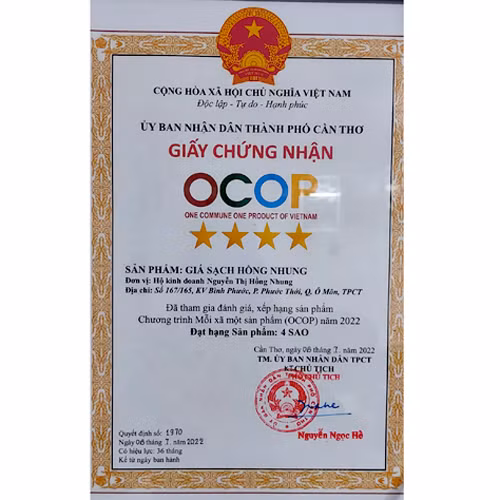 Giá sạch Hồng Nhung