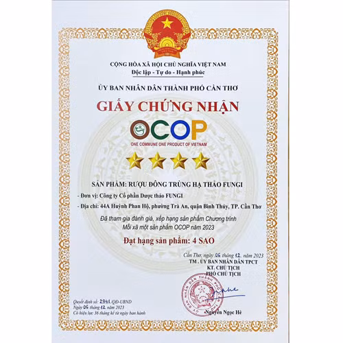 Rượu Đông trùng hạ thảo Fungi