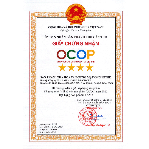 Trà hòa tan gừng mật ong Hygie