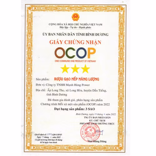 Rượu gạo nếp năng lượng