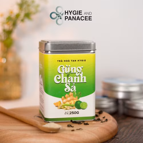 Trà hòa tan gừng chanh sả Hygie 
