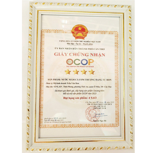 Nước mắm cá cơm thượng hạng Tư Hon