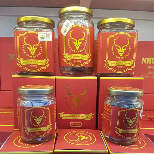 Nhung hươu khô tán bột Hương Luật