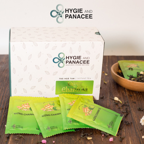 Trà hòa tan gừng chanh sả Hygie 