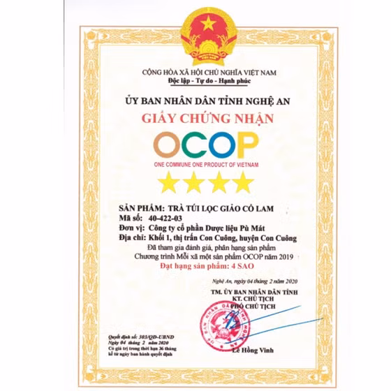 Trà túi lọc giảo cổ lam