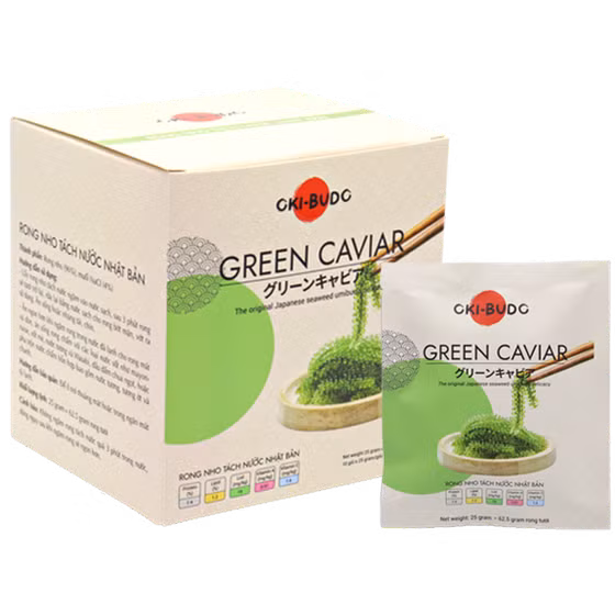 Rong nho tách nước và xốt mè rong nho