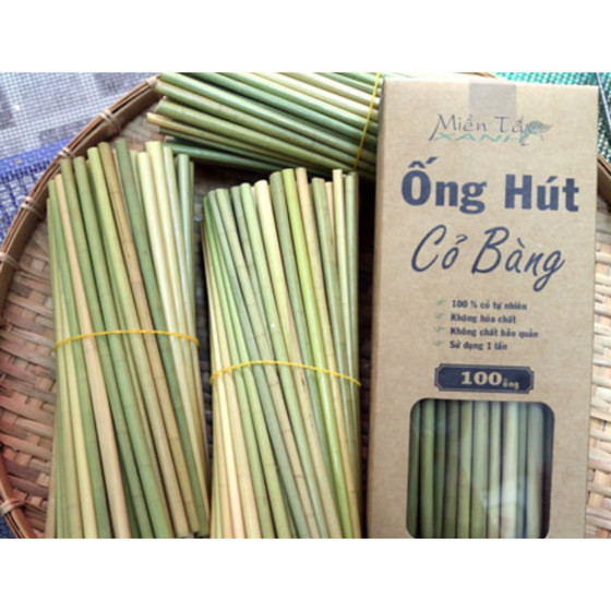 Ống hút cỏ bàng Miền Tây Xanh