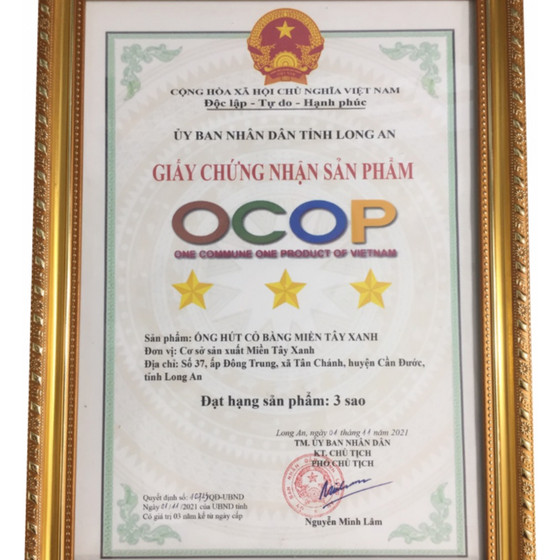 Ống hút cỏ bàng Miền Tây Xanh