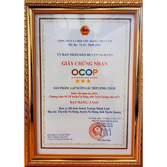 Lạp sườn gác bếp Linh Châm 