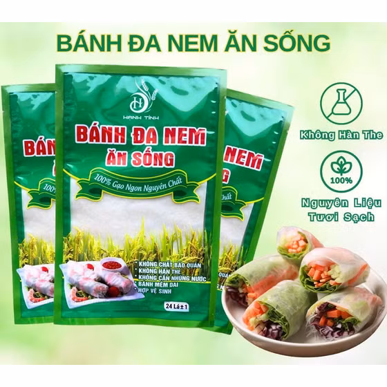 Bánh đa nem ăn sống Hạnh Tính