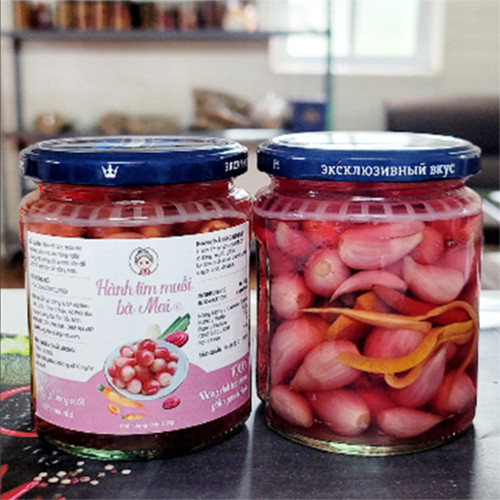 Hành tím muối chua bà Mai