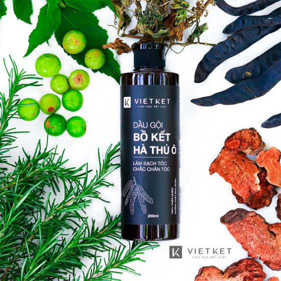 Dầu gội đầu bồ kết-hà thủ ô