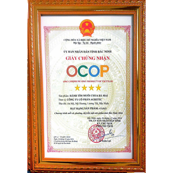 Hành tím muối chua bà Mai