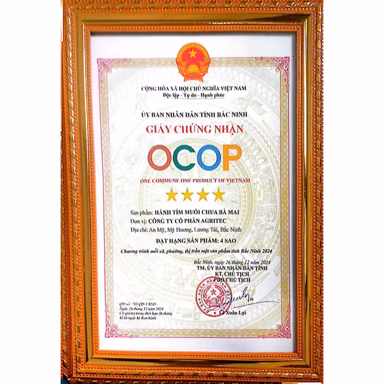 Hành tím muối chua bà Mai