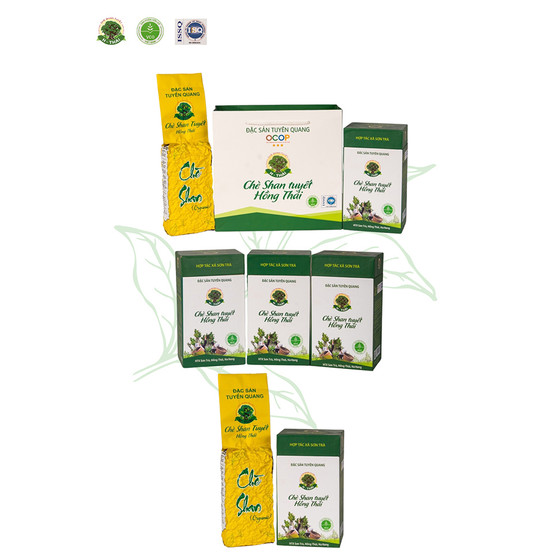 Chè Shan tuyết Hồng Thái 1 tôm 2 lá 
