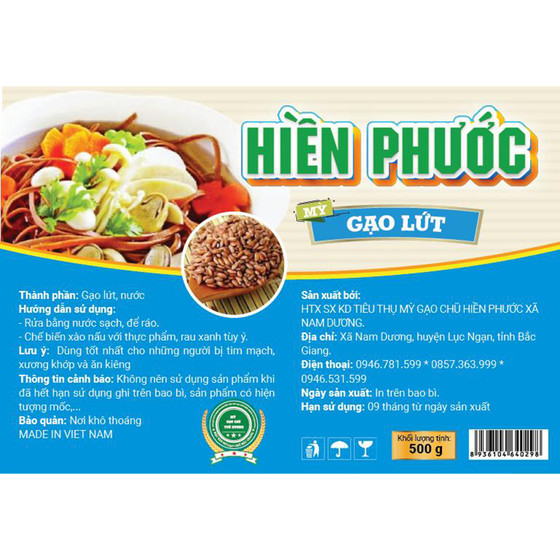 Hiền Phước mỳ gạo lứt