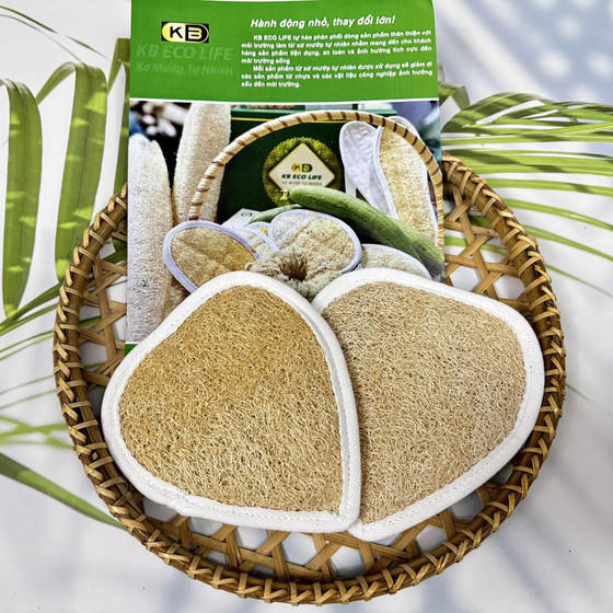 Bông tắm xơ mướp