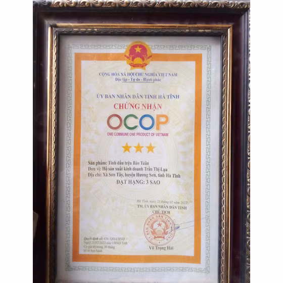 Tinh dầu trện Bảo Tuân