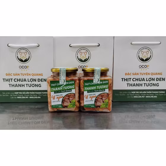 Thịt chua lợn đen Thanh Tương