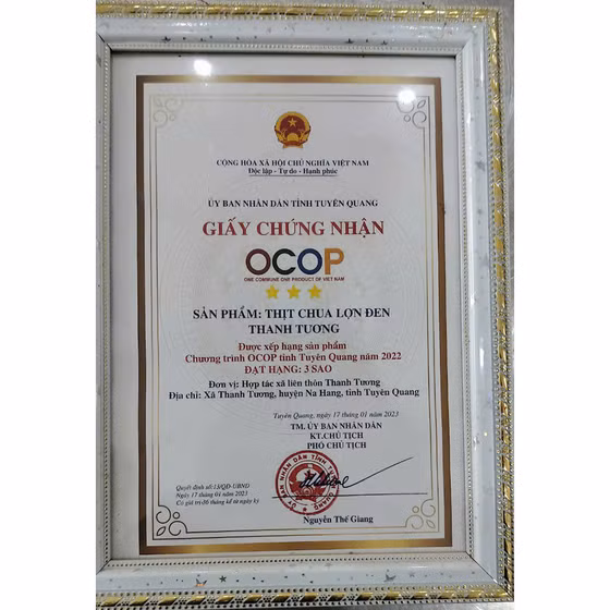 Thịt chua lợn đen Thanh Tương