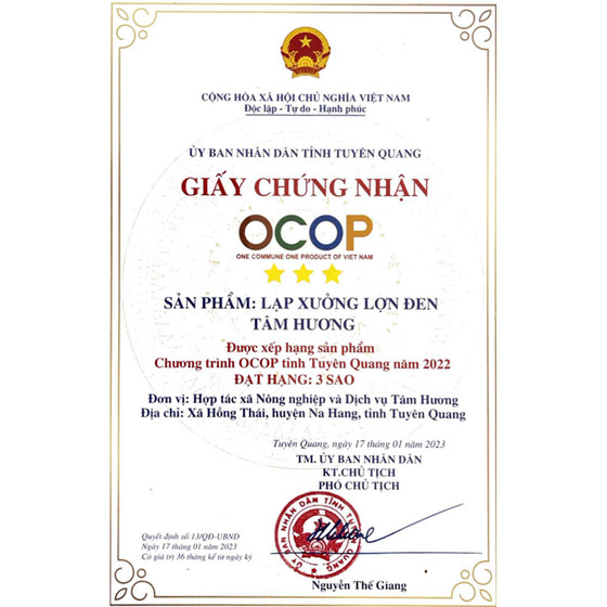 Lạp xưởng lợn đen Tâm Hương