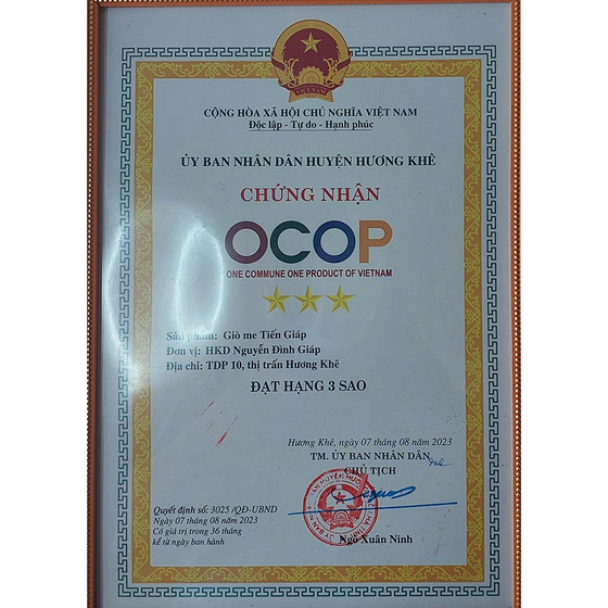 Giò me Tiến Giáp