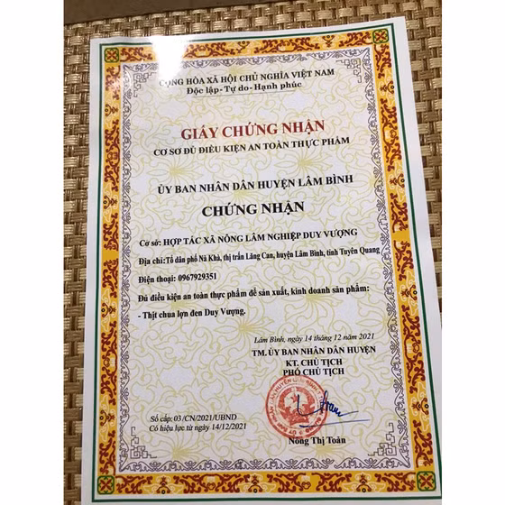 Thịt chua lợn đen Duy Vượng