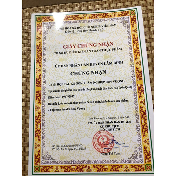 Thịt chua lợn đen Duy Vượng