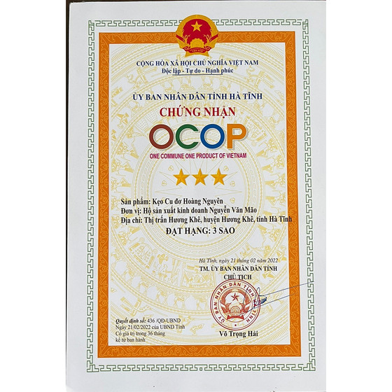 Kẹo cu đơ Hoàng Nguyên