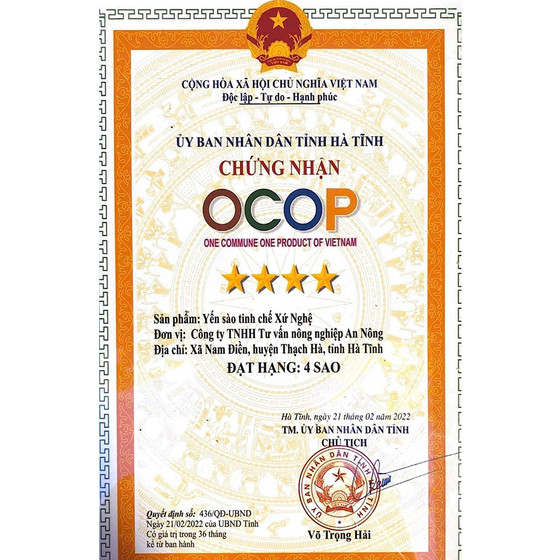 Yến sào tinh chế Xứ Nghệ