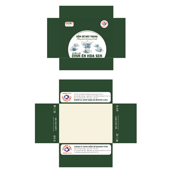 Bộ ấm chén chim sen