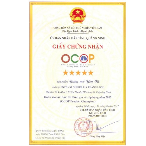 Rượu mơ Yên Tử 