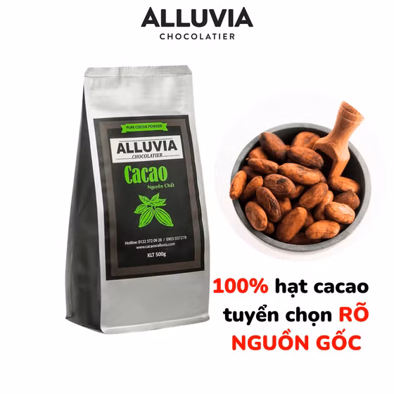 Bột ca-cao nguyên chất Alluvia