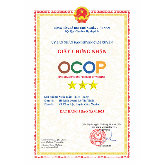 Nước mắm Thiên Trọng