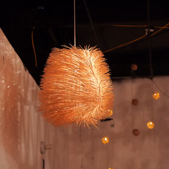 Đèn lồng treo mây tre đan Đức Phong