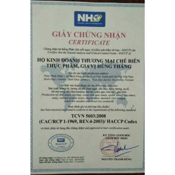 Tương ớt Hùng Thắng