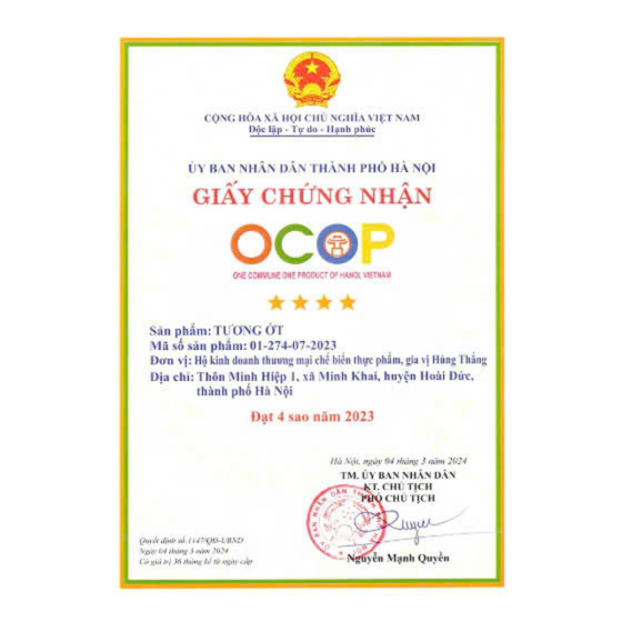 Tương ớt Hùng Thắng