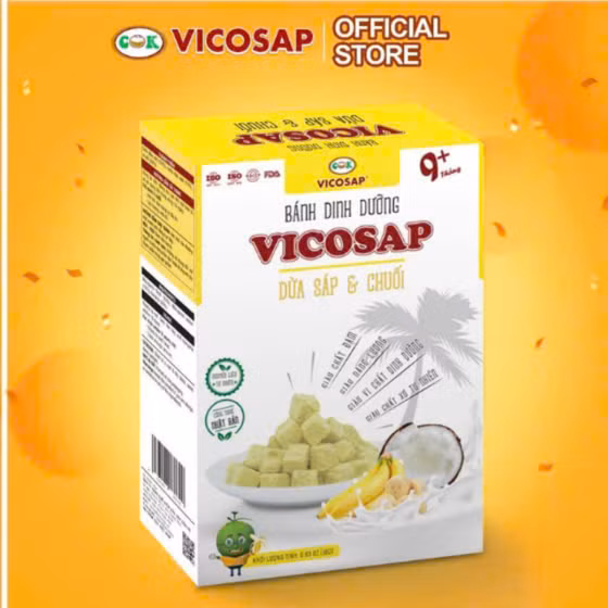 Bánh VICOSAP dừa sáp và chuối 