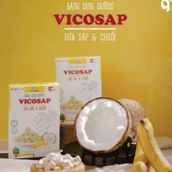 Bánh VICOSAP dừa sáp và chuối 