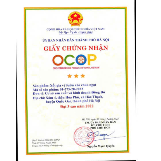 Xốt gia vị sườn xào chua ngọt DeliFoods