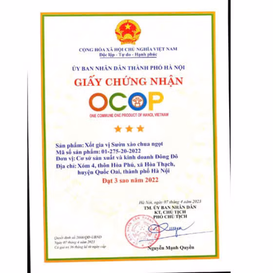 Xốt gia vị sườn xào chua ngọt DeliFoods