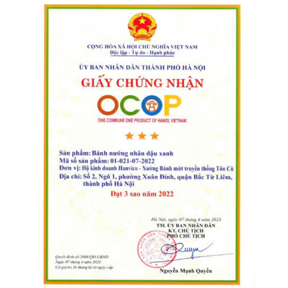 Bánh nướng nhân đậu xanh HAVICO