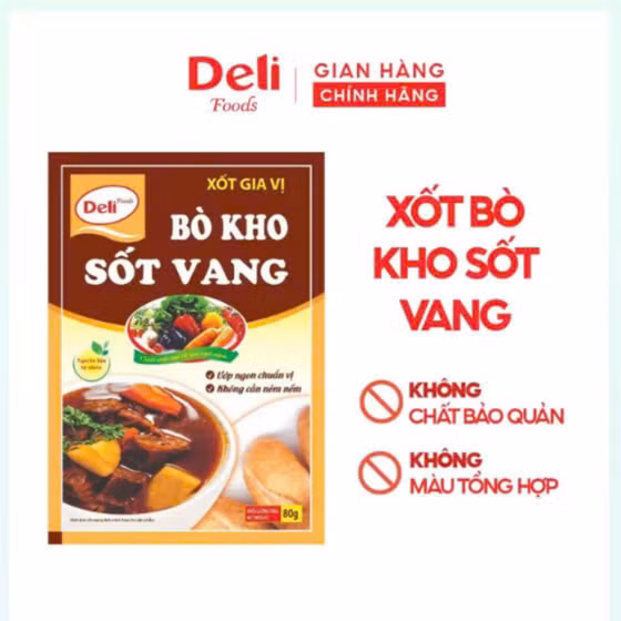 Xốt gia vị Bò kho-Sốt vang DeliFoods