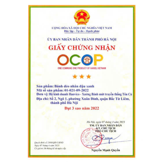 Bánh dẻo nhân đậu xanh HAVICO